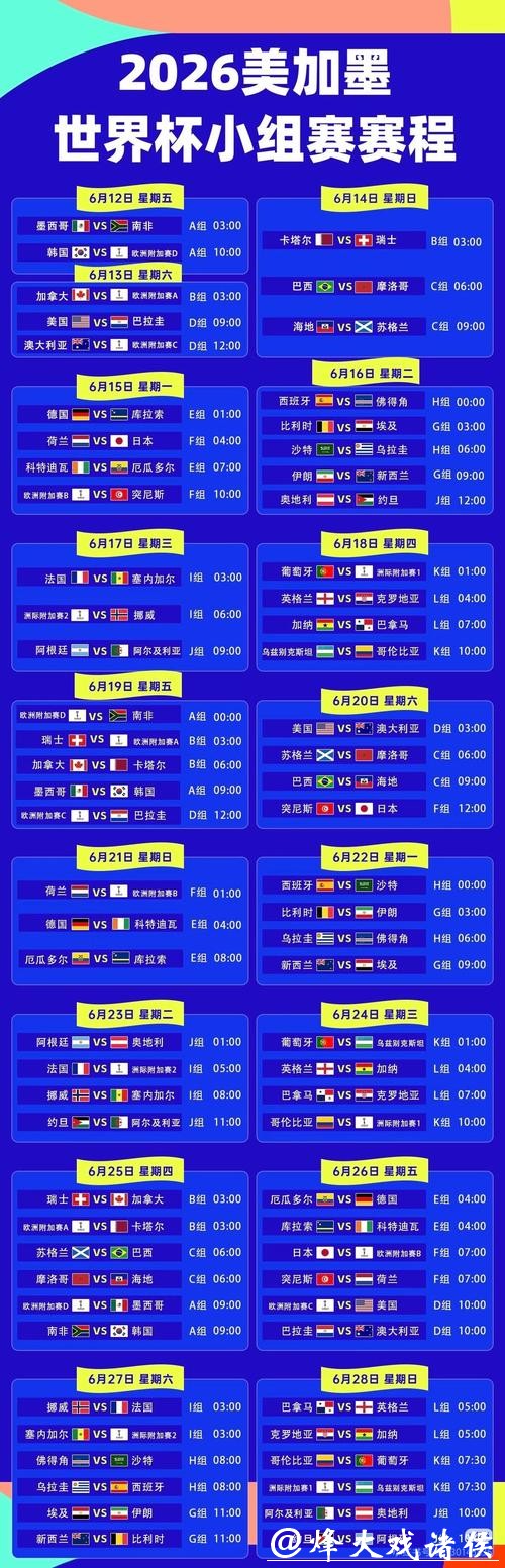 2026世界杯直播实时解说一览